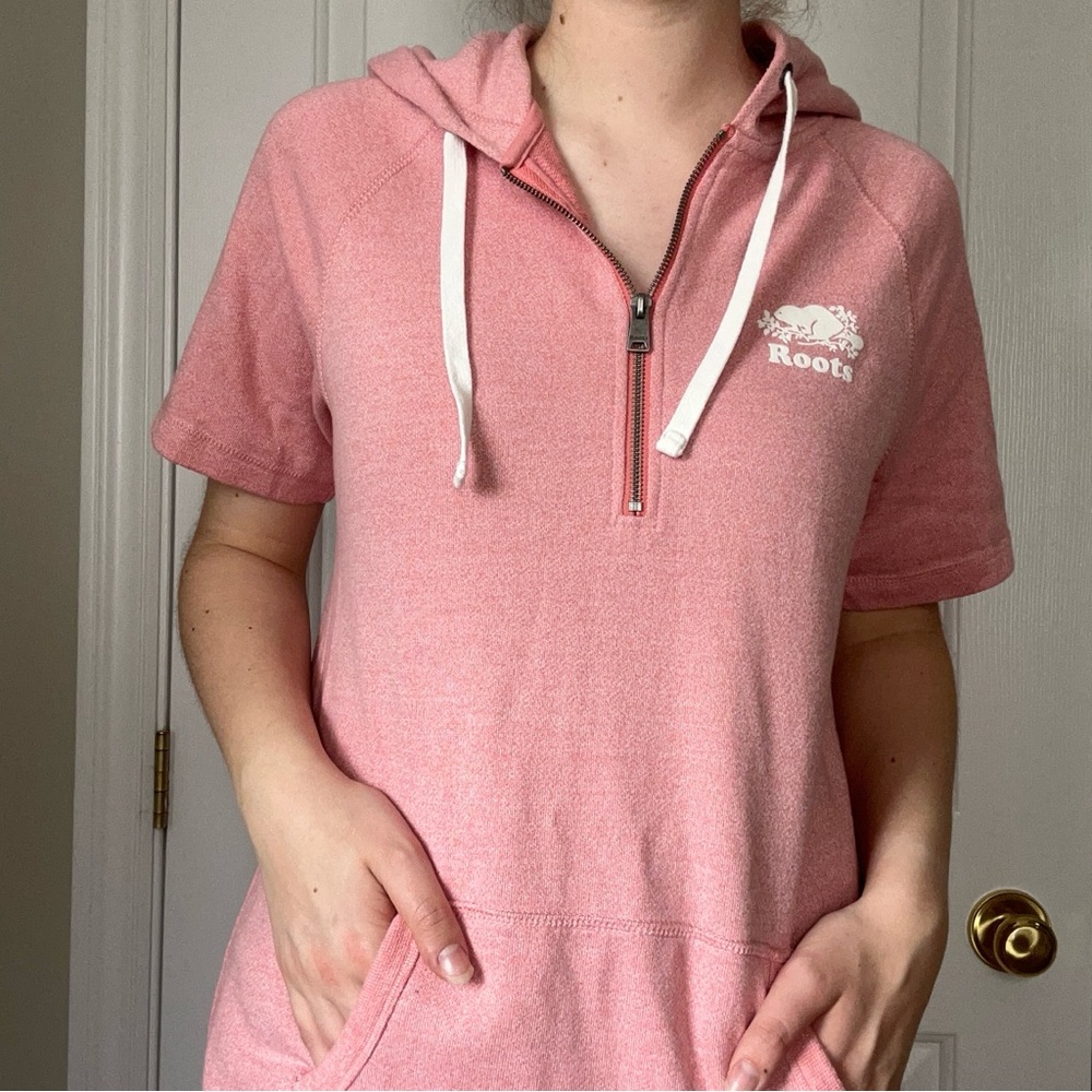 🌸 Pink Roots Hooded Sweater Dress 🌸